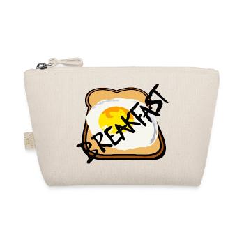 Toast mit Spiegelei Grafik - Bio-Täschchen - Natur - Vorne