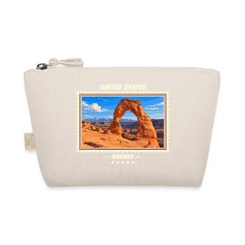 Vereinigte Staaten Arches Vintage Reisemarke - Bio-Täschchen - Natur - Vorne