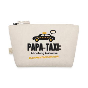 Papa-Taxi mit Kommentarfunktion – Papa Shirt - Bio-Täschchen - Natur - Vorne