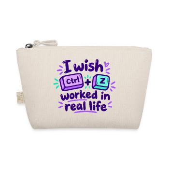 Ctrl Z im echten Leben - IT Humor - Bio-Täschchen - Natur - Vorne