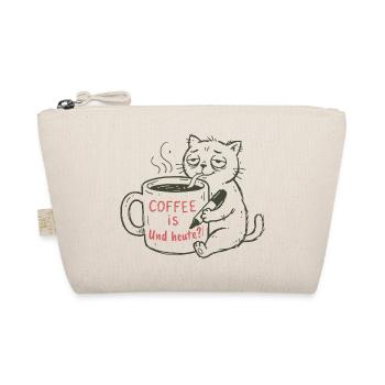 Kaffeekatze: Coffee ist und heute?! - Bio-Täschchen - Natur - Vorne