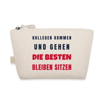 Kollegen kommen und gehen die Besten bleiben - Bio-Täschchen - Natur - Vorne