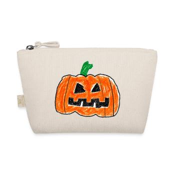 Süßer Jack O' Lantern – Halloween-Design - Bio-Täschchen - Natur - Vorne
