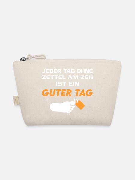 Guter Tag Zettel am Zeh T-Shirt Sprüche Lustig - Bio-Täschchen - Natur