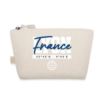 Lyon Frankreich Koordinaten Reise Souvenir - Bio-Täschchen - Natur - Vorne