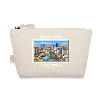 Vereinigte Staaten Las Vegas Vintage Reisemarke - Bio-Täschchen - Natur - Vorne