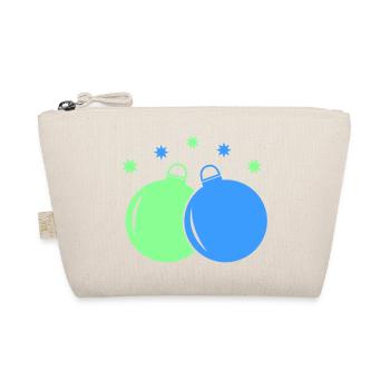 Neon-Weihnachtskugeln Duo - Bio-Täschchen - Natur - Vorne