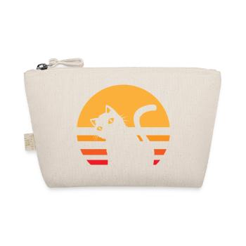 Katze Sonnenuntergang - Bio-Täschchen - Natur - Vorne