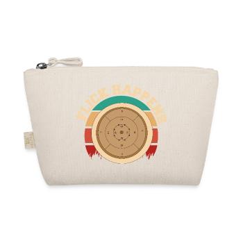 Flick Happens – Crokinole Spieler Retro Design - Bio-Täschchen - Natur - Vorne