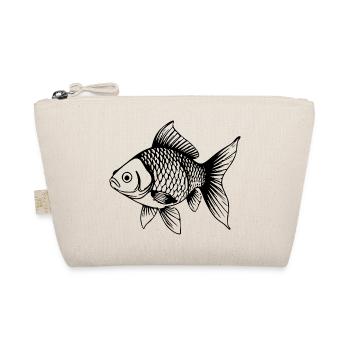 Süßer Goldfisch Comic Haustier Aquarium Geschenk  - Bio-Täschchen - Natur - Vorne