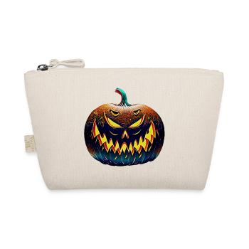 Halloween-Kuerbis - Bio-Täschchen - Natur - Vorne