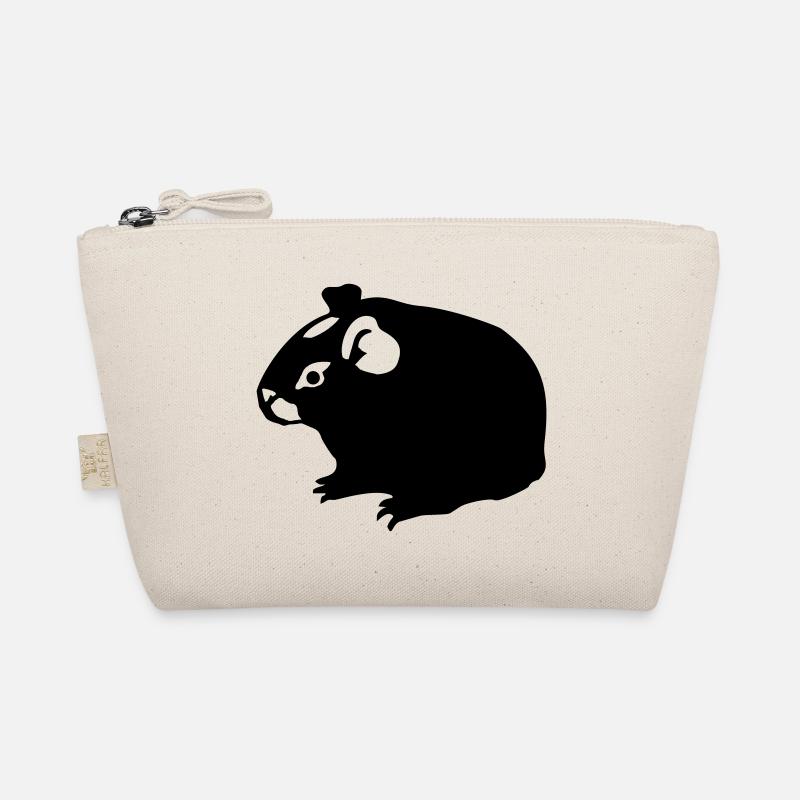 Meerschweinchen (2) einfarbig Bio-Täschchen