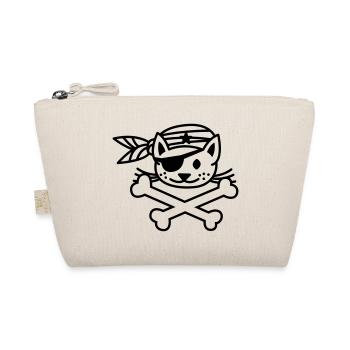 pirate kitty - Organic Pouch - nature - Front