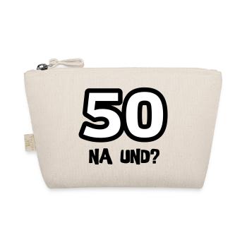 On the 50th "Na 50 and? 'Birthday a shirt - Organic Pouch - nature - Front