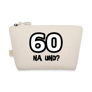 Sur le 60e Une chemise "60 quoi?" Anniversaire - Trousse biologique - nature - Devant