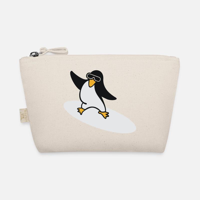 Surfer Pinguin / Surfer Penguin (3c) Organic Pouch