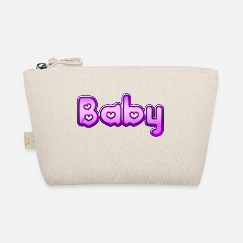 Text Baby - Bio-Täschchen - Natur