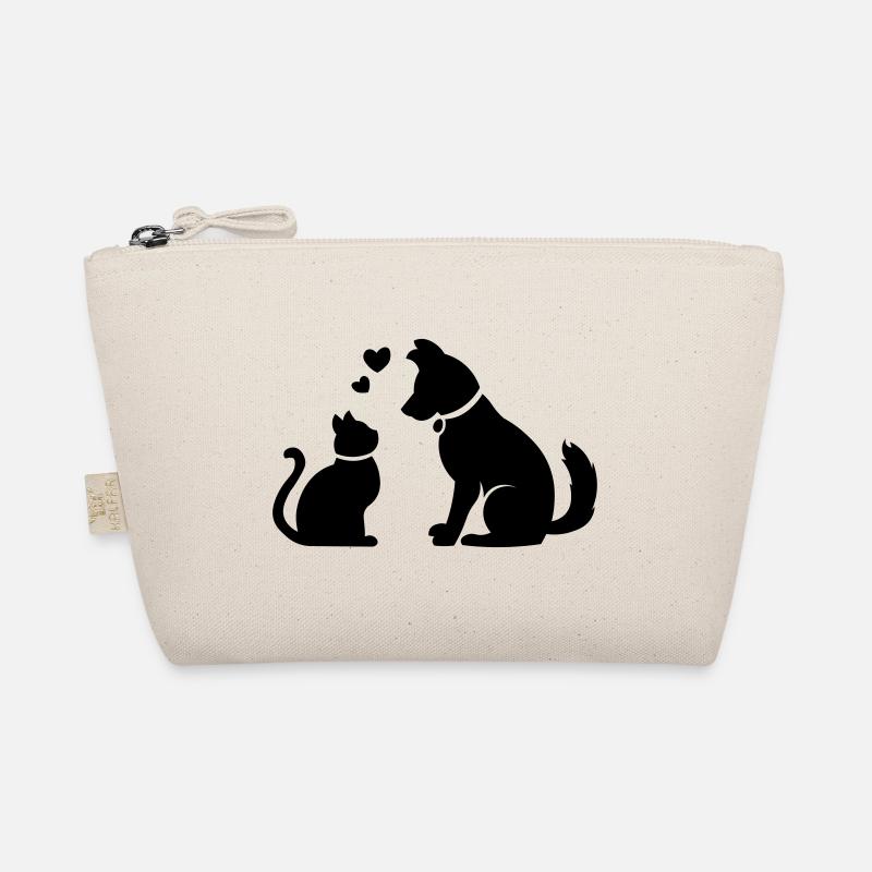 Chat mignon et chien / chat mignon et chien / cadeau Trousse biologique