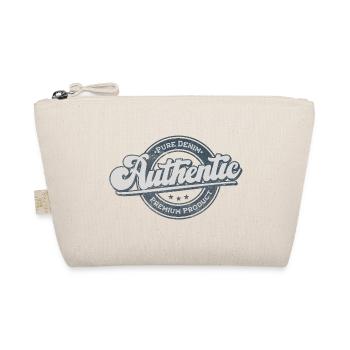 Authentic pure denim premium product retro blue - Organic Pouch - nature - Front