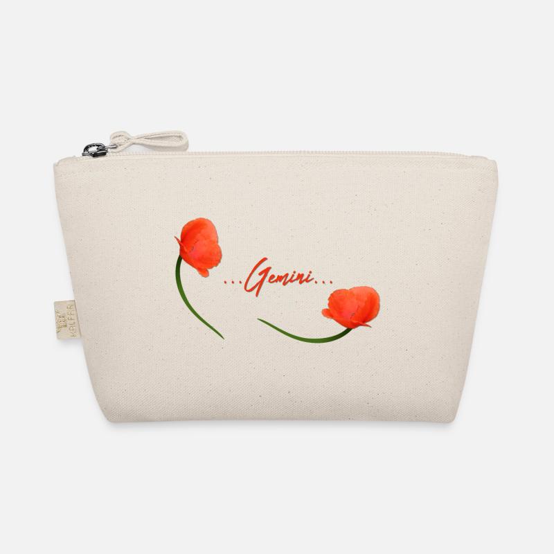 Zwillinge Mohn Klatschmohn Sternzeichen Zwillinge Bio-Täschchen