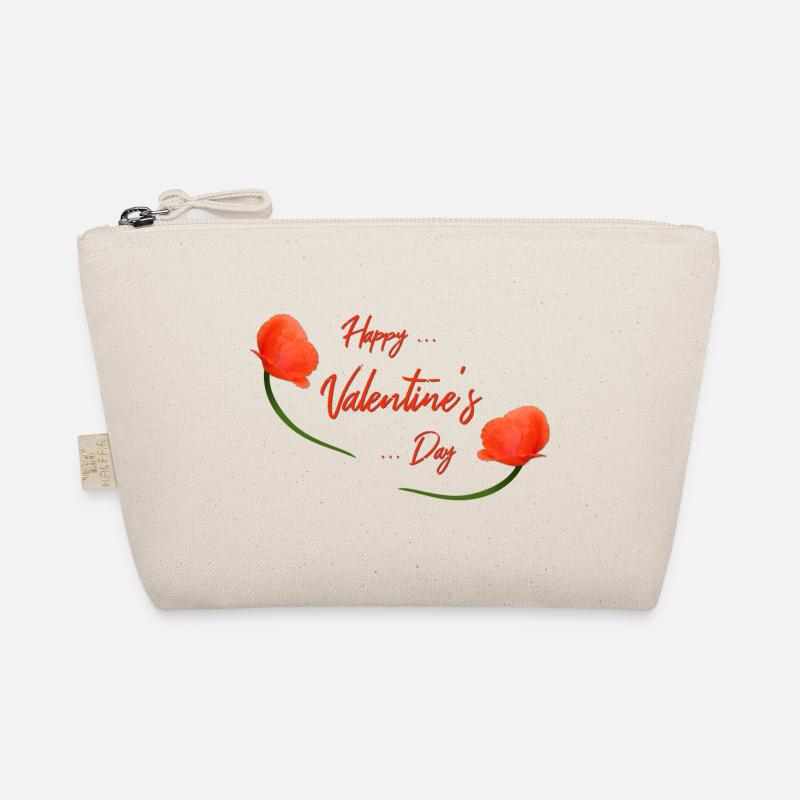valentines day poppy - Bio-Täschchen - Natur