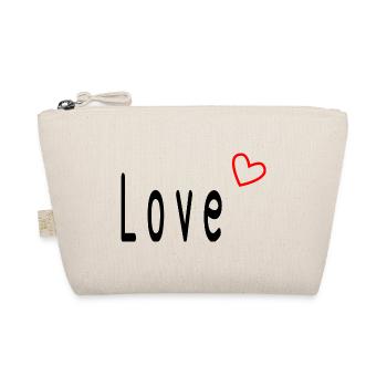 VALENTINE'S DAY. Bachelorette party. I LOVE YOU. I LOVE YOU. LOVE - Organic Pouch - nature - Front