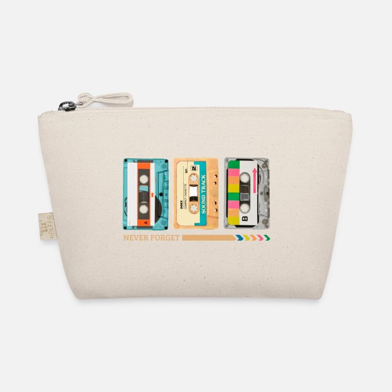 Never Forget Cassette Music Retro Photo Organic Pouch
