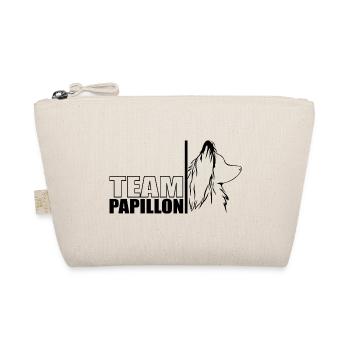 TEAM Papillon Hunde Hund Wilsigns - Bio-Täschchen - Natur - Vorne