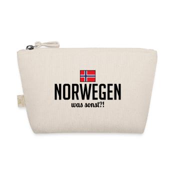 Norwegen was sonst Spruch Skandinavien Urlaub - Bio-Täschchen - Natur - Vorne
