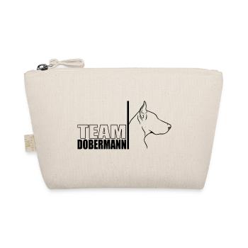 TEAM Dobermann Hunde Hund Hundesport Wilsigns - Bio-Täschchen - Natur - Vorne