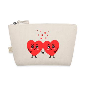 Des cœurs amoureux - Trousse biologique - nature - Devant