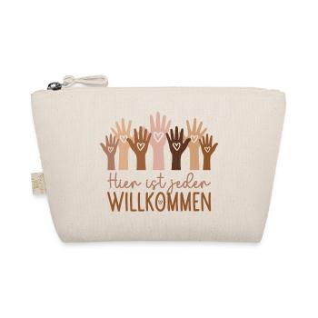 Hier ist jeder willkommen - Bio-Täschchen - Natur - Vorne