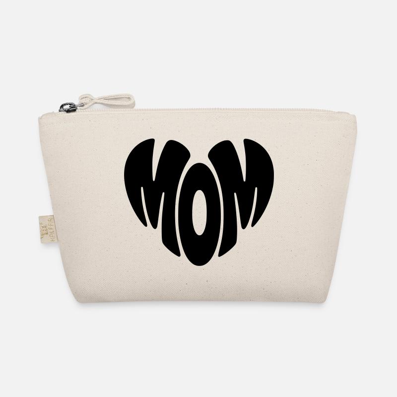 Mom Herz Form Mama Herzform Muttertag Geschenk Bio-Täschchen