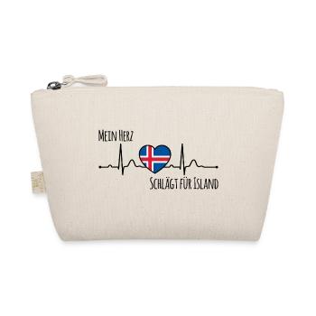 Mon cœur bat pour l’Islande la Scandinavie - Trousse biologique - nature - Devant