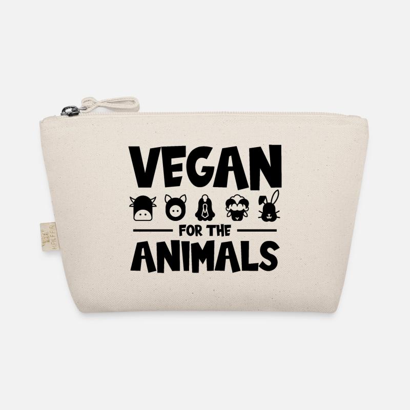 VEGAN FOR THE ANIMALS - Organic Pouch - nature