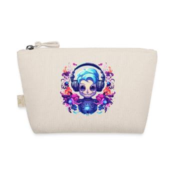 Synthwave Robot Girl Design - Trousse biologique - nature - Devant