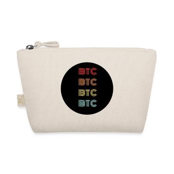 BTC Bitcoin Kryptowährung Crypto Retro Vintage - Bio-Täschchen - Natur - Vorne