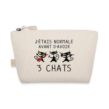 J étais normale avant 3 chats noirs - Chats Drôles - Trousse biologique - nature - Devant