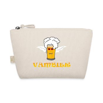 Vambier Halloween JGA Malle Bier Fledermaus Vampir - Bio-Täschchen - Natur - Vorne
