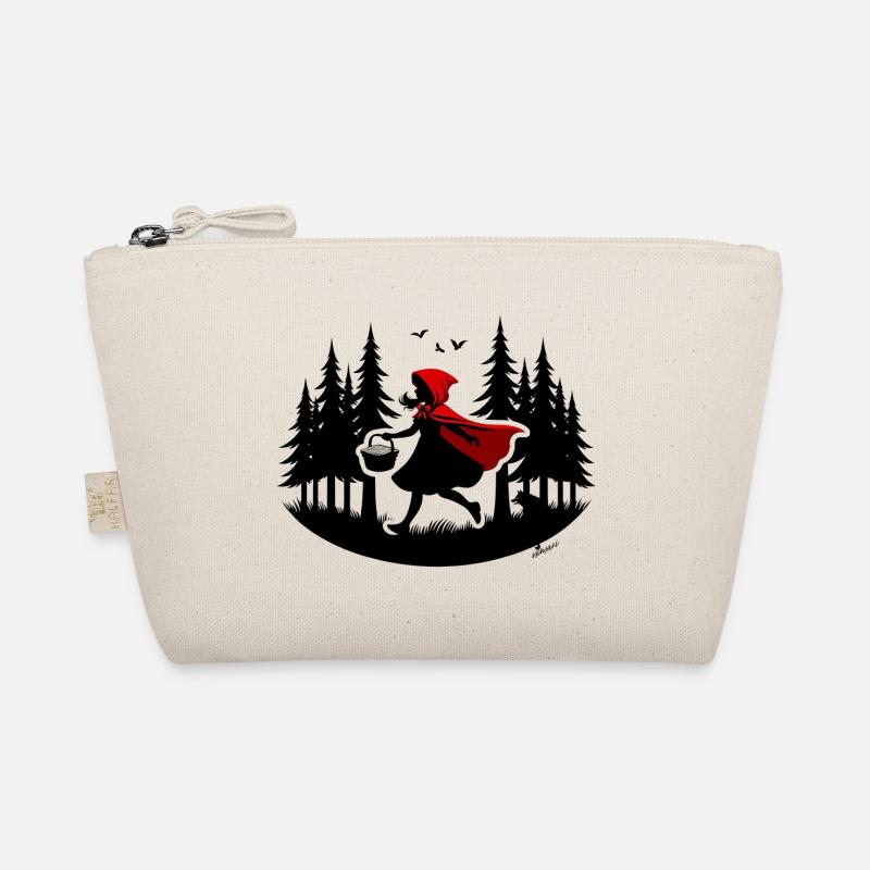 Wie ein Rotkäppchen durch den Wald, Achtung Wolf! Bio-Täschchen