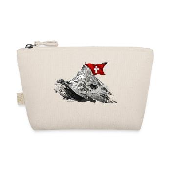 Berg Matterhorn Andenken Souvenier kaufen - Bio-Täschchen - Natur - Vorne