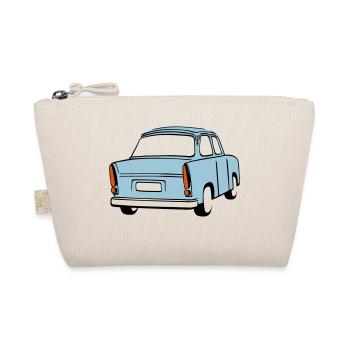 Sky blue Trabi  - Organic Pouch - nature - Front