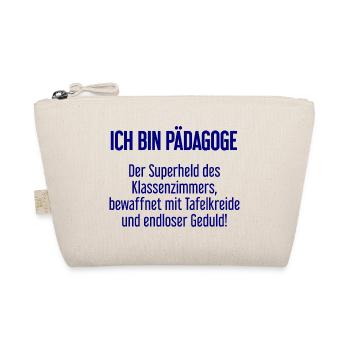Pädagoge - Der Superheld des Klassenzimmers! - Bio-Täschchen - Natur - Vorne