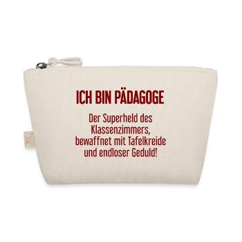 Pädagoge - Der Superheld des Klassenzimmers! - Bio-Täschchen - Natur - Vorne