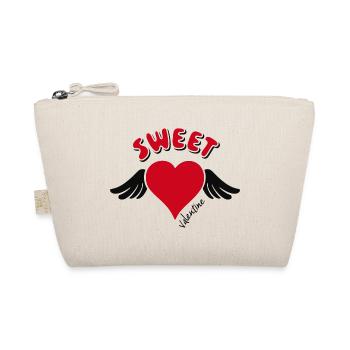 Doux Saint-Valentin Saint Valentin coeur ailes de Cupidon - Trousse biologique - nature - Devant