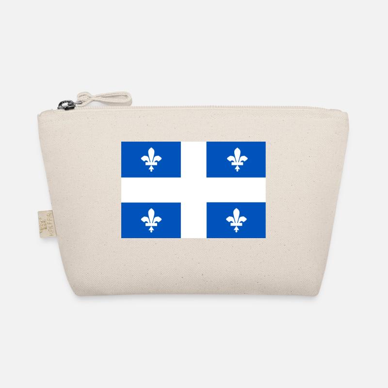 Quebec-Flagge Bio-Täschchen