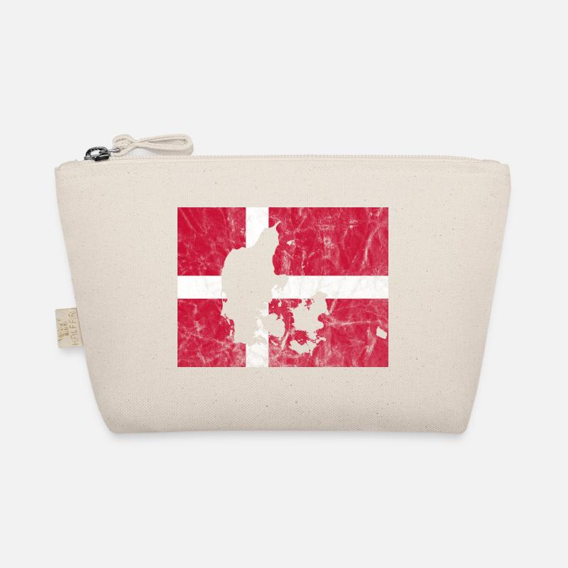 Denmark Danish Flag Dannebrog Silhouette Organic Pouch