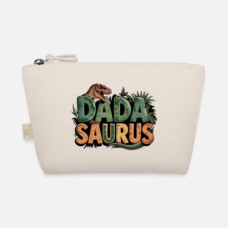 Dinosaurier Papa Saurus Geschenk Papa Bio-Täschchen