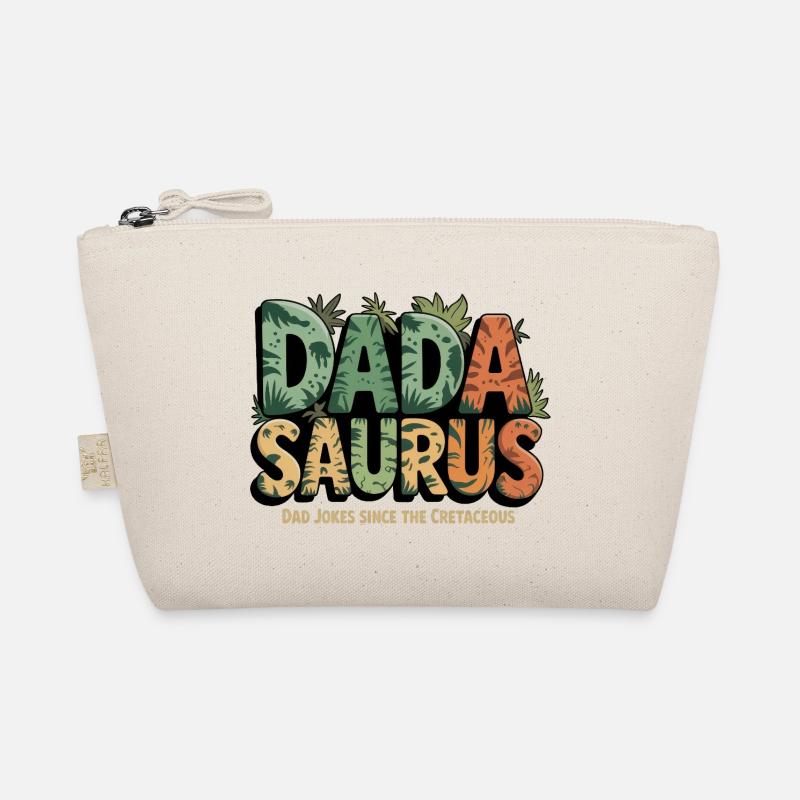 Dinosaurier Papa Saurus Geschenk Papa Bio-Täschchen