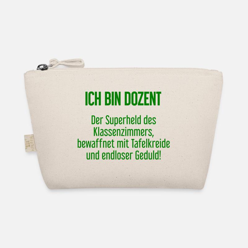 Dozent - Der Superheld des Klassenzimmers! - Bio-Täschchen - Natur